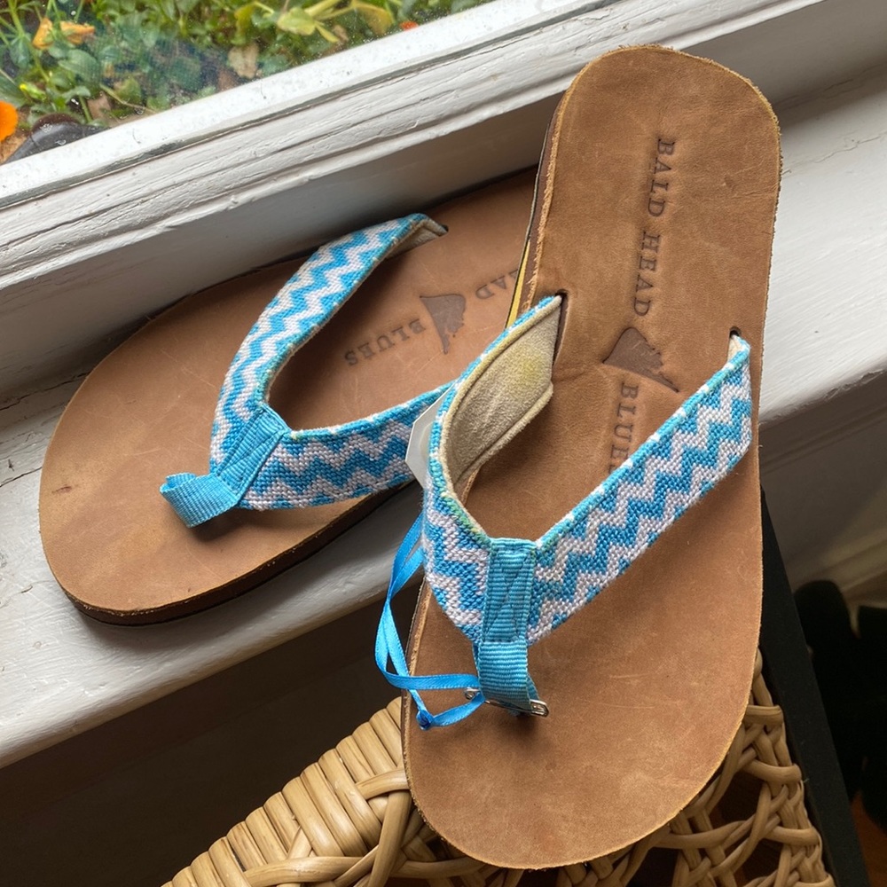 Bald Head Blues Chevron Flip Flips